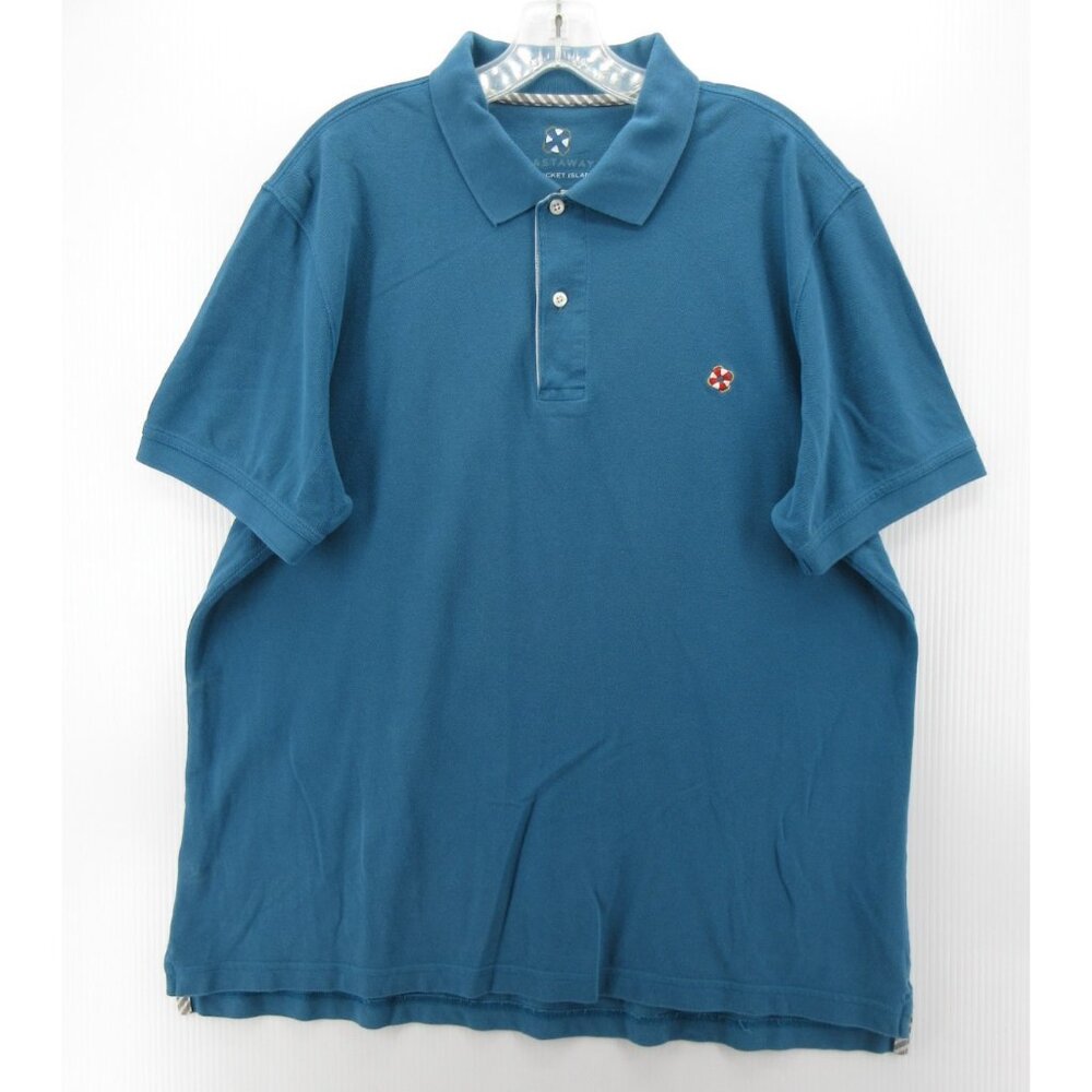 Castaway Nantucket Polo Shirt Large Island Pullover Resortwear Golf